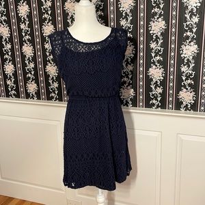 Navy Lace Dress